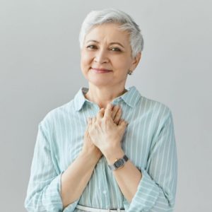 Elder mediation happy woman