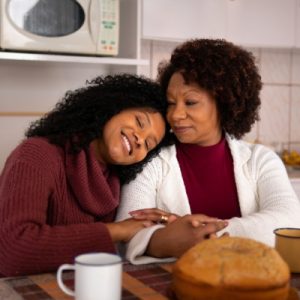 Daughter caregiver for mother