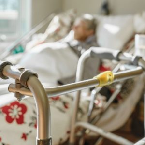 walker by bed hip recovery